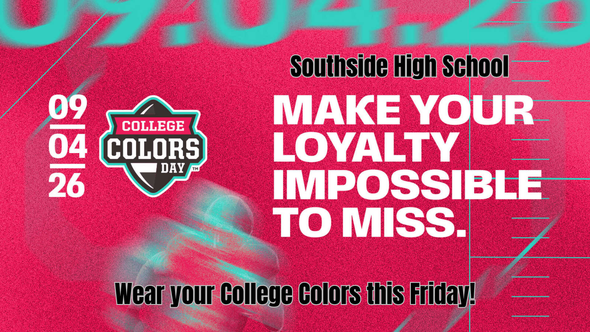 College Colors Day - Sep. 4th